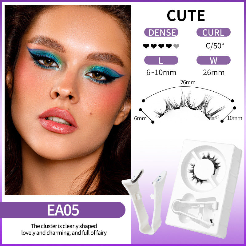 🧲👁️ 50% RABATT! ✨💖Återanvändbara magnetiska ögonfransar med applikator💯