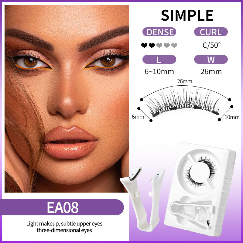 🧲👁️ 50% RABATT! ✨💖Återanvändbara magnetiska ögonfransar med applikator💯