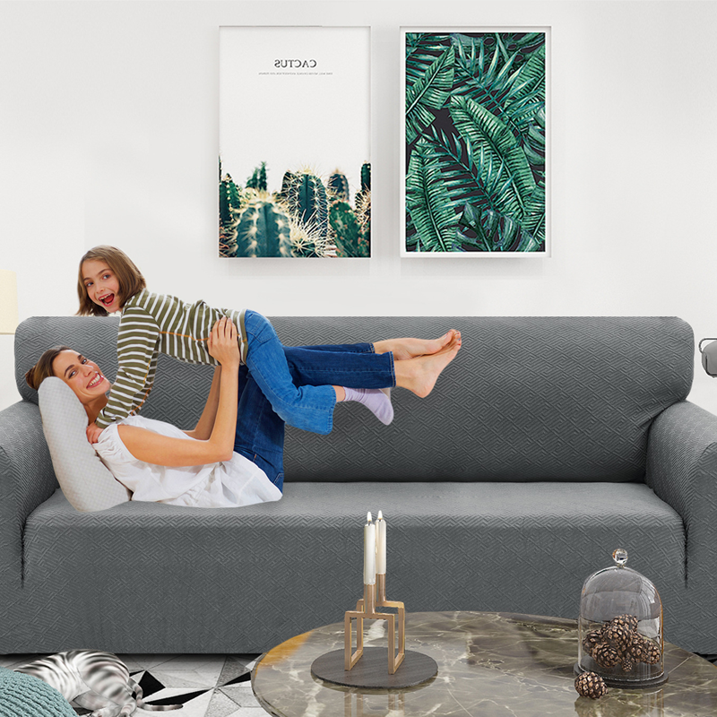 🔥🎁Nyhet 50 % RABATT🔥Sofföverdrag i jacquard med hög elasticitet och halkskyddsremmar