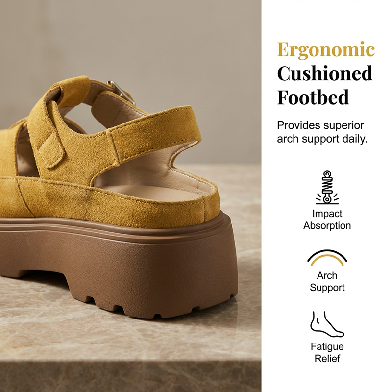 👡 50% RABATT NU!🌬️ Chunky sandaler för damer – Plattform & Höjdökning – Sommar Essential 👣