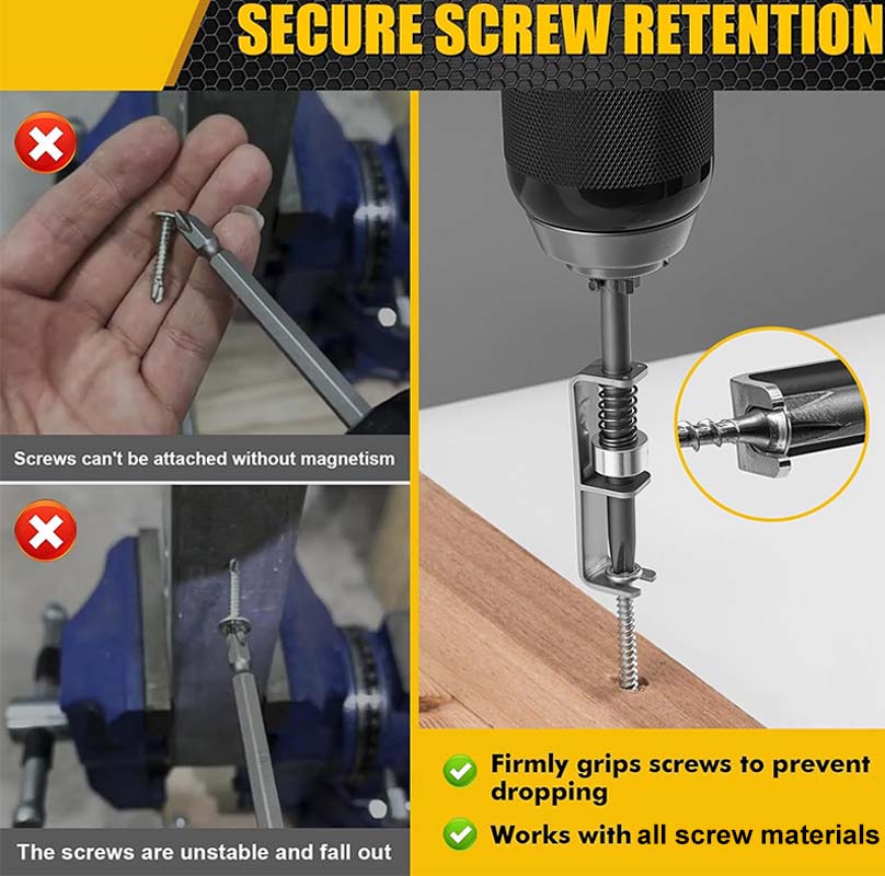 🔧 50% RABATT ! ⚙️Fjäderbelastad Skruvhållarbit