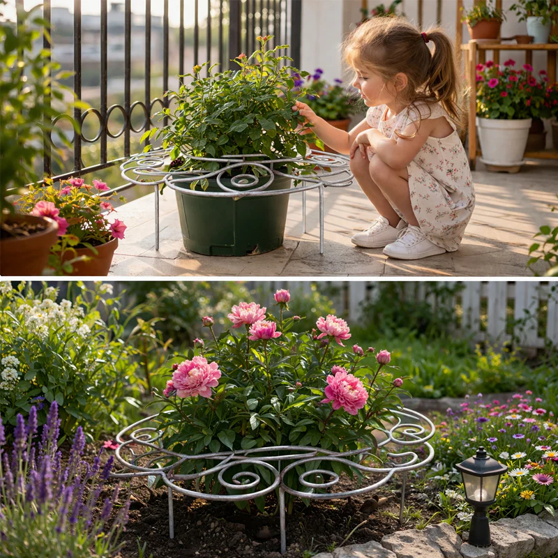 Kraftig växtstöd för blommor