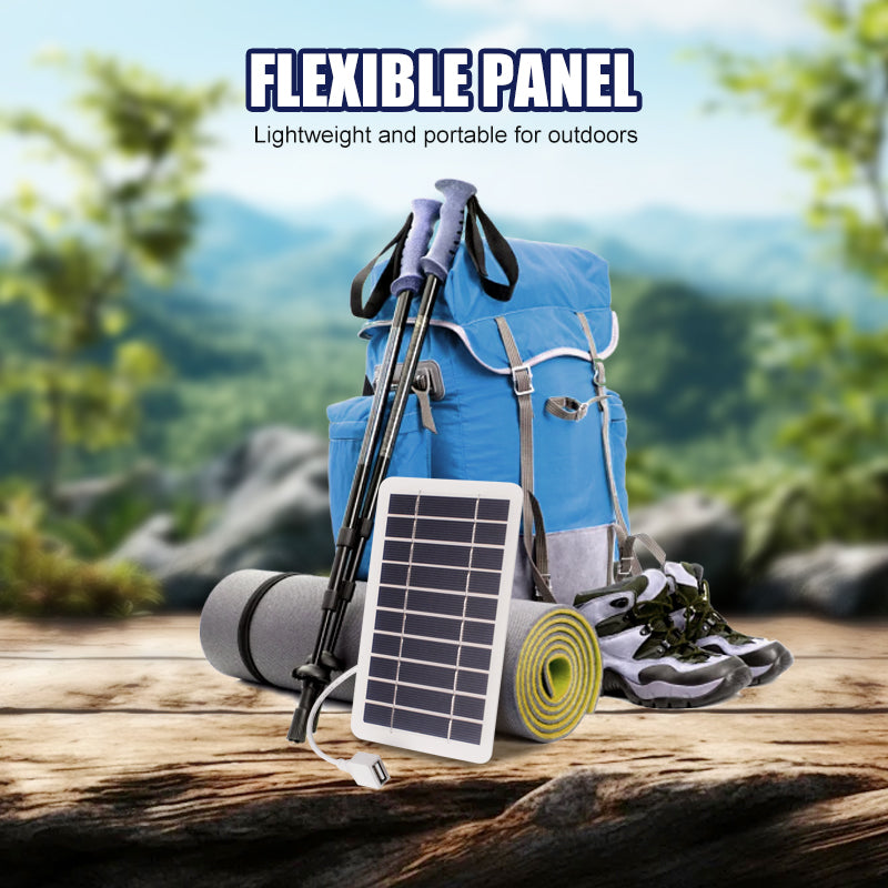 🔥🎁Nyhet 50 % RABATT🔥2W 5V flexibel solpanel