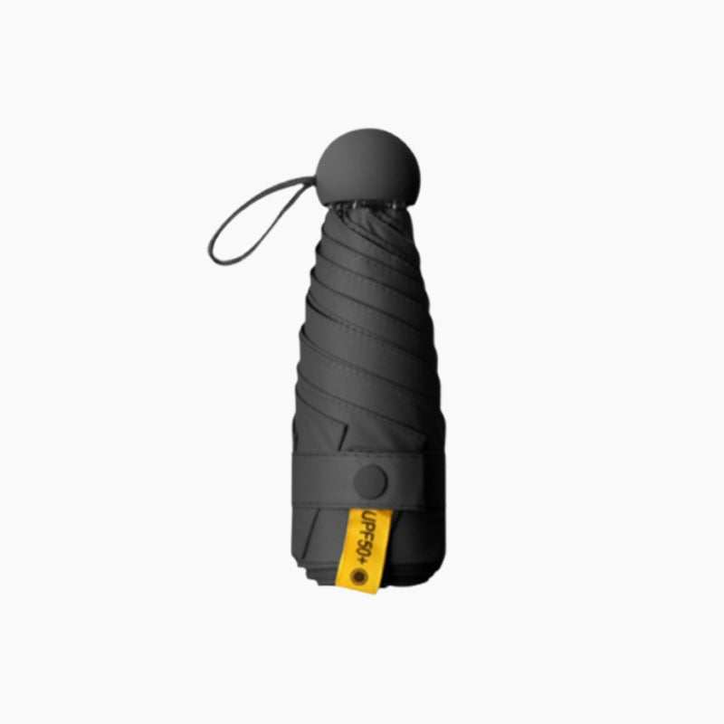 Bärbart kapselparaply med dubbel funktion
