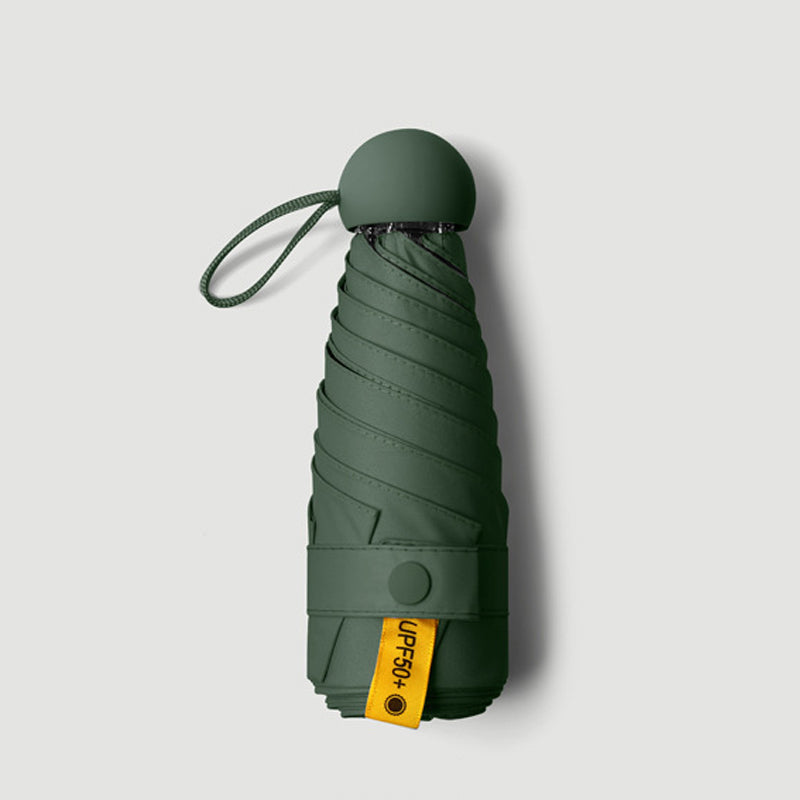 Bärbart kapselparaply med dubbel funktion