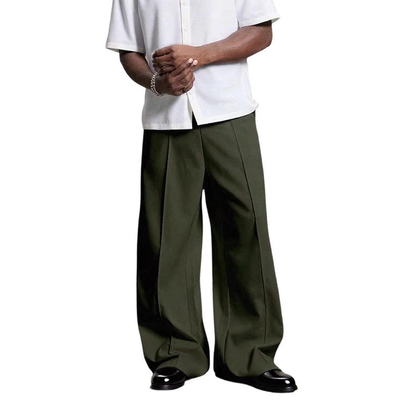 👖 50% RABATT NU! 🎩 Herr Minimalistiska Vida Byxor – Strukturerade sömmar, premiumtyg & mångsidig stil 🚶‍♂️