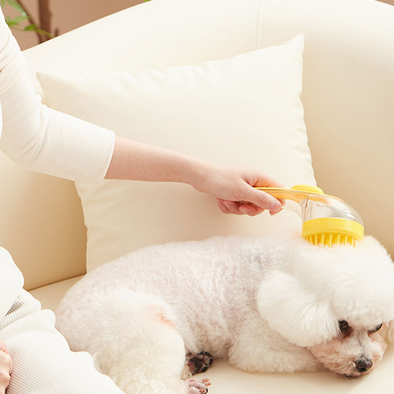 🐾 Köp 1 Få 1 Gratis! 🌿 Djur Badborste – Långt Handtag, Schampodispenser, 2 Borsttyper, Enkel Grepp 🧴