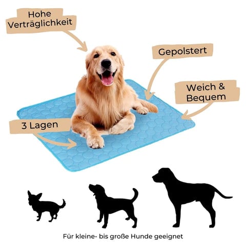 🐾 50% RABATT NU! ❄️ Premium Kylmatta för Husdjur – Självkylande, Andningsbar & Vattentät Design 🐶