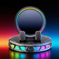 RGB Bilhållare med Trådlös Laddning – Intelligent Autoklämning, 15W Snabbladdning & 360° Rotation