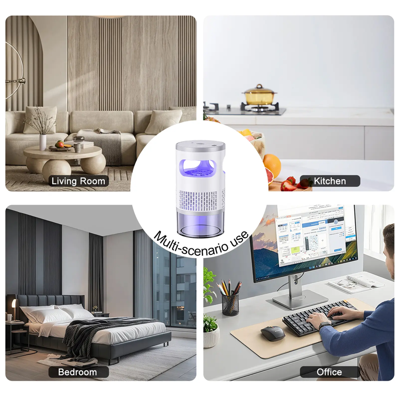 🦟 50% RABATT NU! 🔮 Bionisk UV-insektsdödare – Insektsdödare, Nattlampa & Tyst – Kemikaliefri – Säker För Sovrummet 🛌