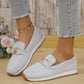 🌞 Vårväckning: 50% rabatt! 👟 Andningsbara damloafers med metallspänne – Lätta skor att kliva i med bekvämt stöd