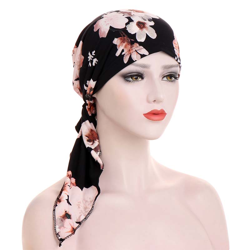 👒 BEGRÄNSAD TID: 50 % RABATT! ✨ Turban för damer med blommönster – mjuk, elastisk och mångsidig 🌸