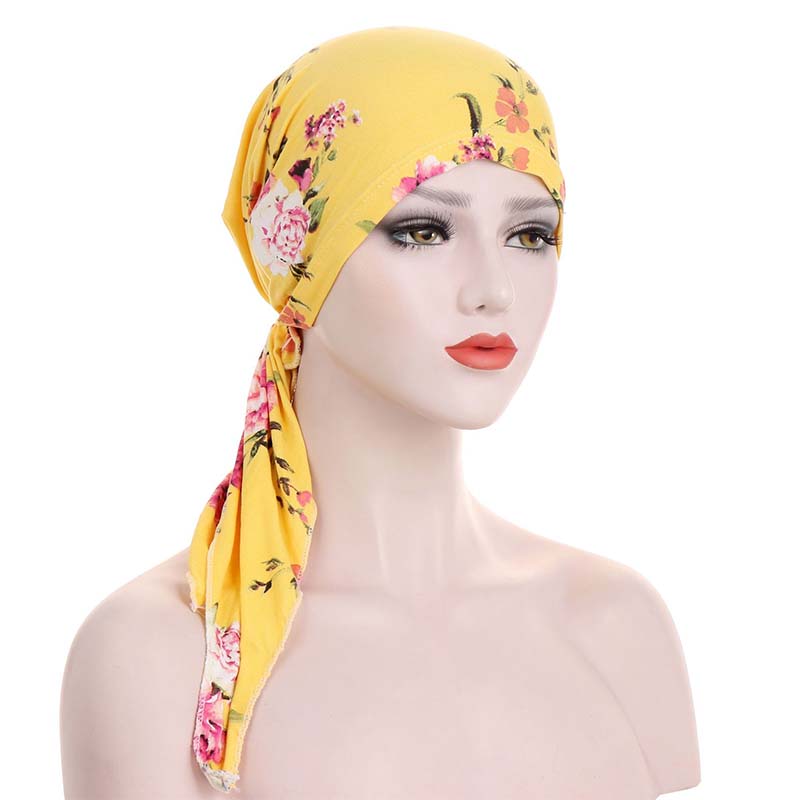 👒 BEGRÄNSAD TID: 50 % RABATT! ✨ Turban för damer med blommönster – mjuk, elastisk och mångsidig 🌸