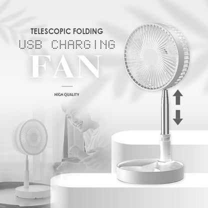 🌬️ 50% OFF NOW!🔋 Telescopic Foldable USB Fan – Adjustable Height & Quiet – Perfect for Travel 💨