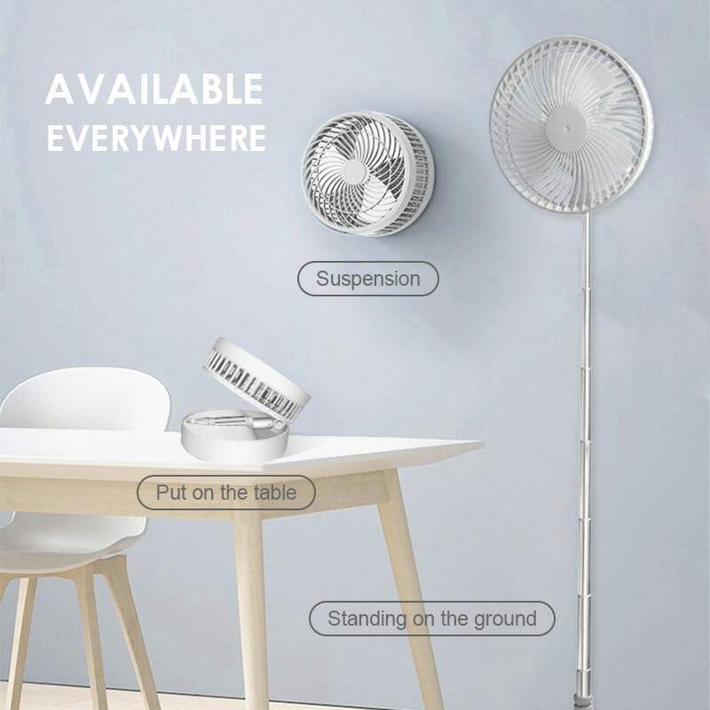 🌬️ 50% OFF NOW!🔋 Telescopic Foldable USB Fan – Adjustable Height & Quiet – Perfect for Travel 💨