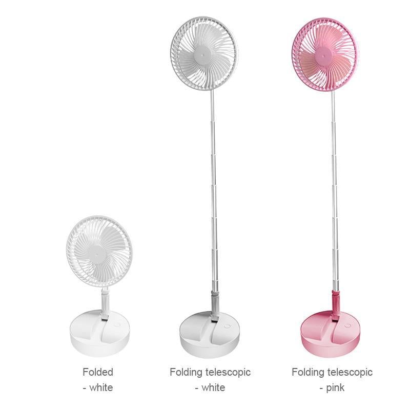 🌬️ 50% OFF NOW!🔋 Telescopic Foldable USB Fan – Adjustable Height & Quiet – Perfect for Travel 💨