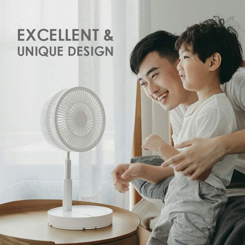 🌬️ 50% OFF NOW!🔋 Telescopic Foldable USB Fan – Adjustable Height & Quiet – Perfect for Travel 💨
