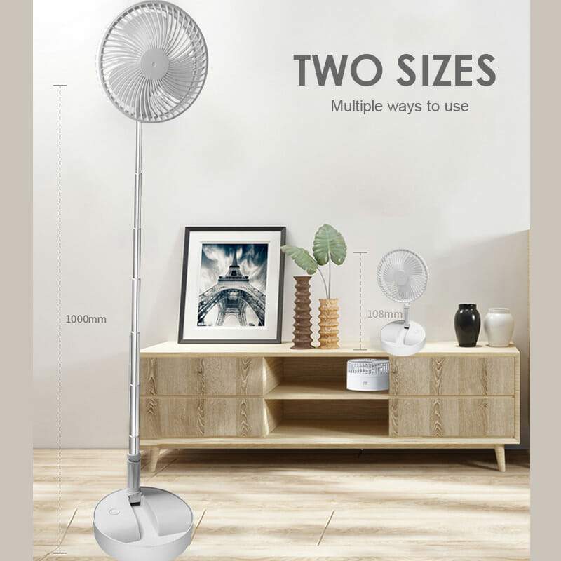 🌬️ 50% OFF NOW!🔋 Telescopic Foldable USB Fan – Adjustable Height & Quiet – Perfect for Travel 💨