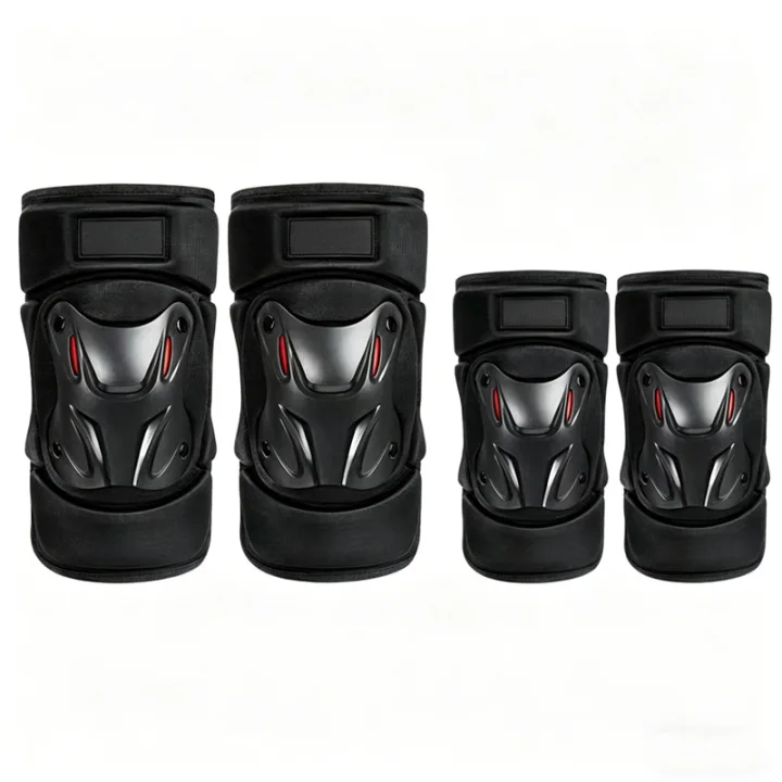 🛡️ 50% RABATT NU! 🏍️ Knä- & Armbandsskydd Set för Motorcykel – Hårt Skal, Ergonomisk Ledad Design & Andningsbar – Justerbara Remmar för Säker Passform ✨