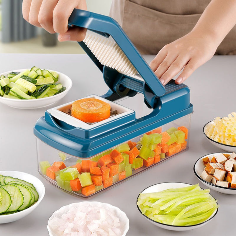 🍳✨ Multifunktionell matberedare med behållare – Sparar tid i köket!