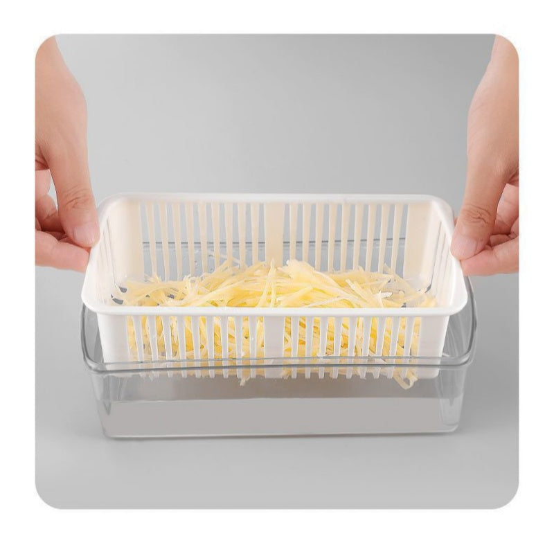 🍳✨ Multifunktionell matberedare med behållare – Sparar tid i köket!
