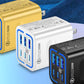 50W USB-C-väggladdare med 6 portar