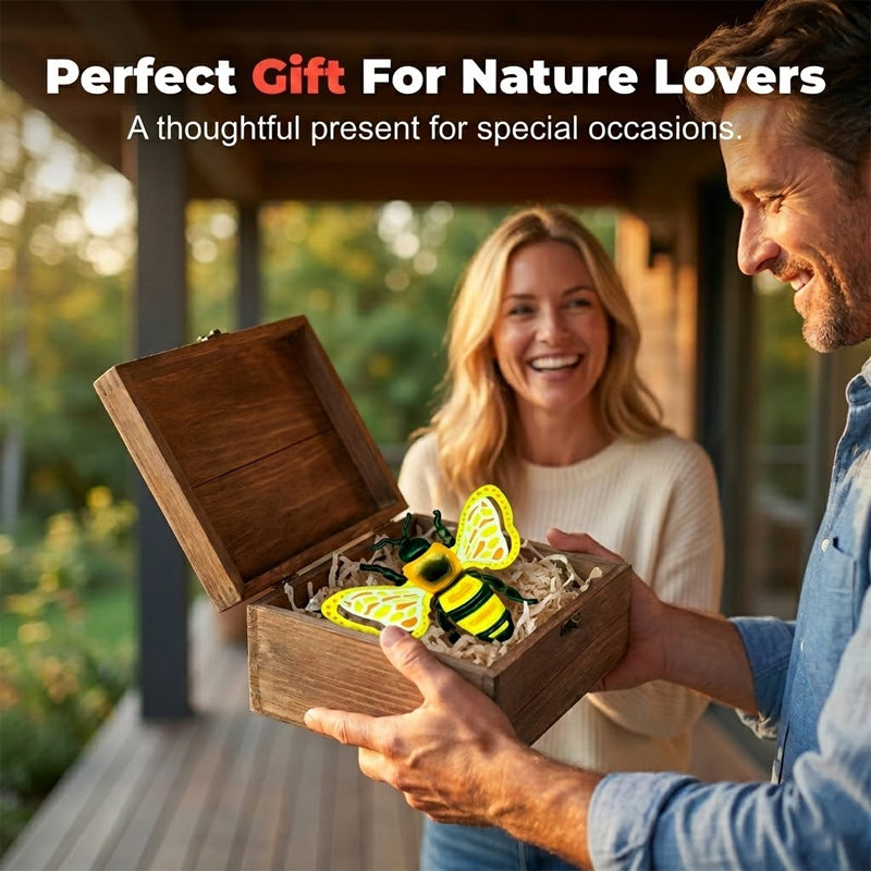 🐝 BEGRÄNSAD TID 50% RABATT! ✨ 3D Insekts Väggdekorationer – Bi, Fjäril, Nyckelpiga, Väderbeständiga