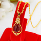 🔥50% RABATT NU!!🔥 Elegant halsband med droppformad fyrklöver