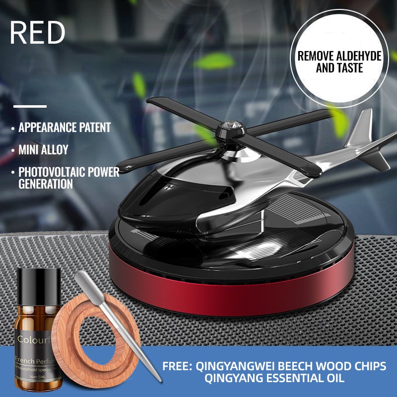 🔥 50% RABATT på utvalda produkter🎉Metallisk Solcellsdriven Helikopter Luftrenare