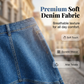 👗👖 Elegant högmidjad denimkjol med fiskstjärtfåll