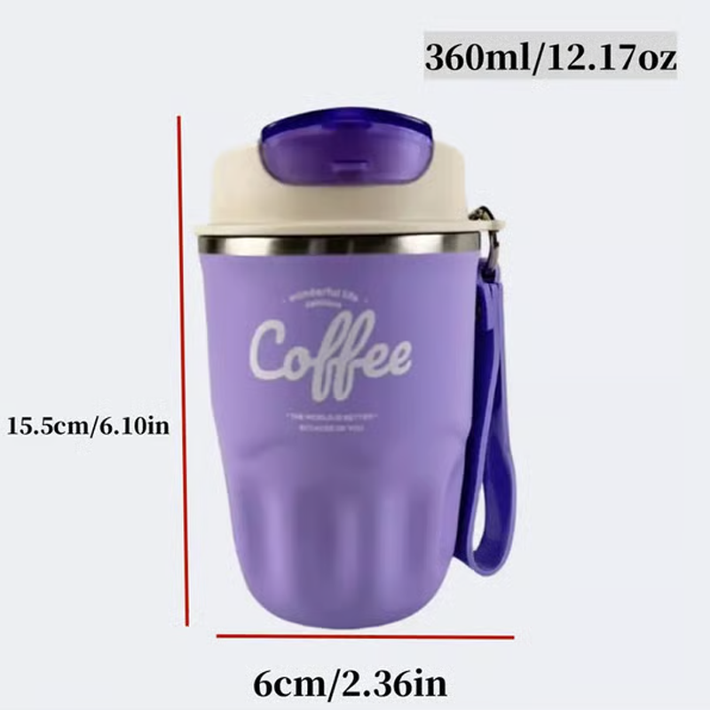 🎁💥 Julrea med 50% rabatt!! ☕ Termos i rostfritt stål med 316 ml och smart temperaturdisplay 🌡️