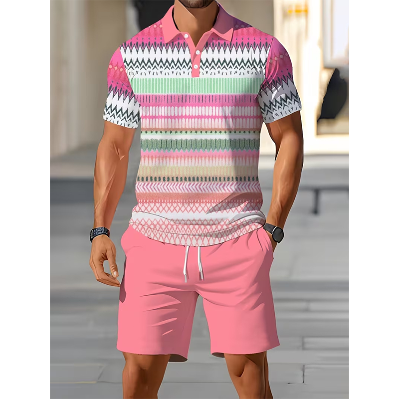 👕 2-delat skjort- & shortset för herrar – bekvämt, andningsbart & mångsidigt för sommar, fritid & resor | 50% sommarrea ☀️🩳