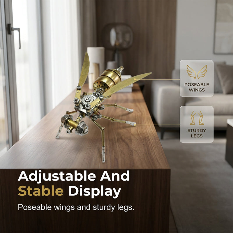 🔥 3D Metal Bee Puzzle Assembly Model Kit