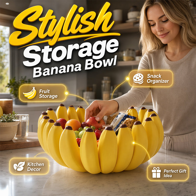 🍌Kreativ Bananformad Fruktskål