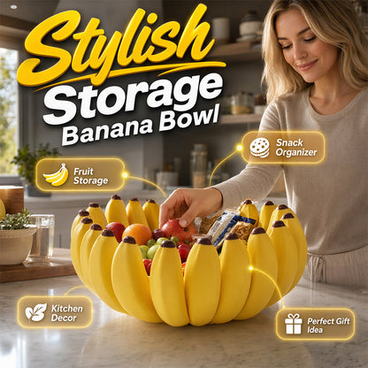 🍌Kreativ Bananformad Fruktskål