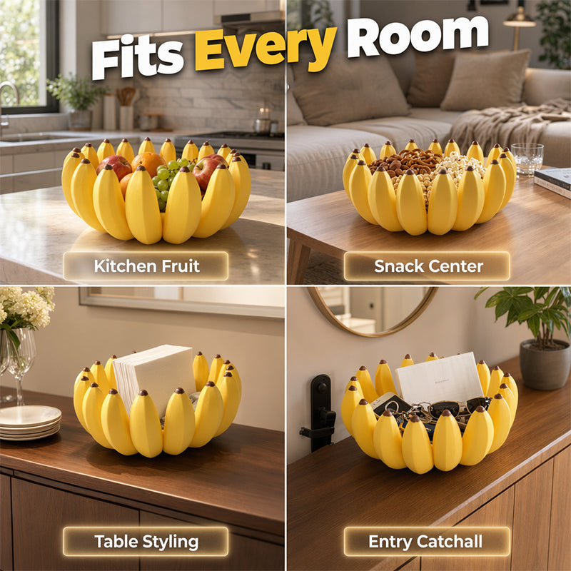 🍌Kreativ Bananformad Fruktskål