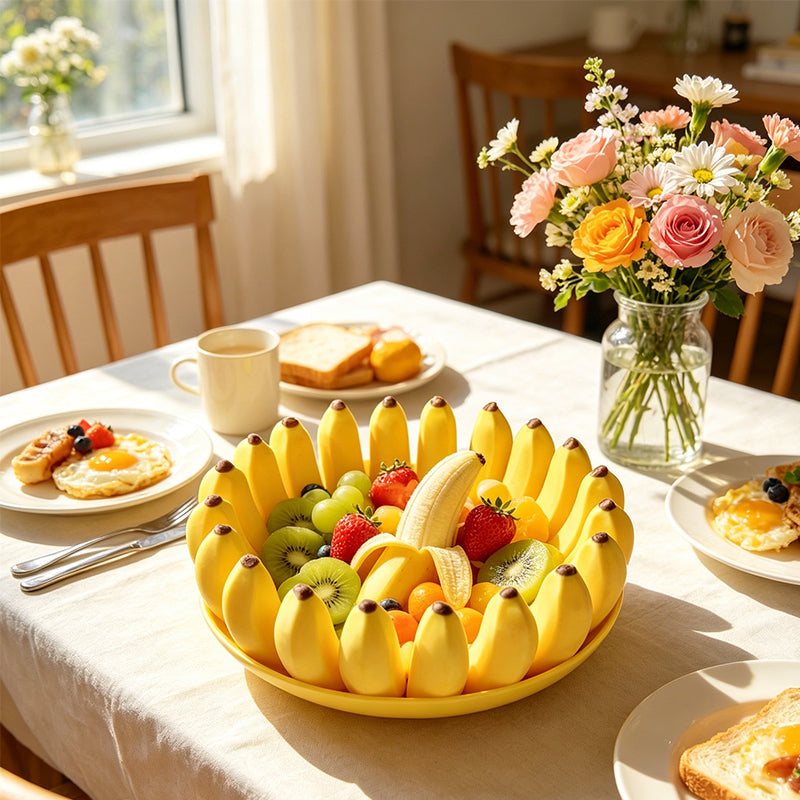 🍌Kreativ Bananformad Fruktskål