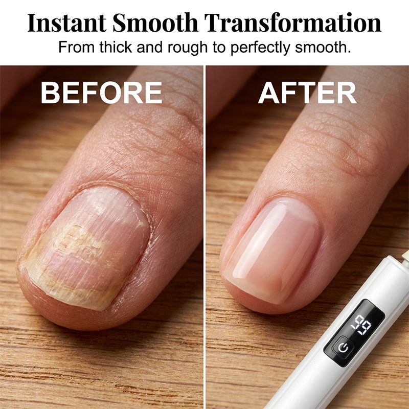 💅✨ 50 % RABATT! Professionell elektrisk nagelfil – Jämnar ut tjocka naglar, display med 99 hastighetsinställningar. Flera utbyteshuvuden för formning och polering. En riktig salong hemma! 🌟💎
