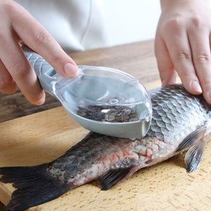🐟 Bärbar Fiskfjällsskalare – Ta Bort Fiskfjäll Snabbt & Enkelt Utan Onödigt Spill 🔪✨