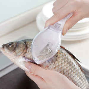 🐟 Bärbar Fiskfjällsskalare – Ta Bort Fiskfjäll Snabbt & Enkelt Utan Onödigt Spill 🔪✨