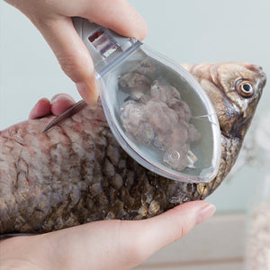 🐟 Bärbar Fiskfjällsskalare – Ta Bort Fiskfjäll Snabbt & Enkelt Utan Onödigt Spill 🔪✨