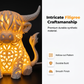 🐮Varmglödande Highland Cow Bordslampa