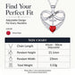 Halsband med Infinity Heart-kors och vinge-hänge