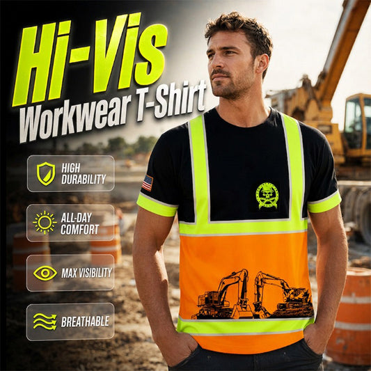 Varselkläder T-shirt med Hög Synlighet