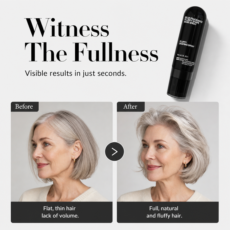 💇‍♀️ 50 % RABATT! Ge platt hår mer lyft på några sekunder – volymgivande stylingspray med långvarig stadga och persikodoft