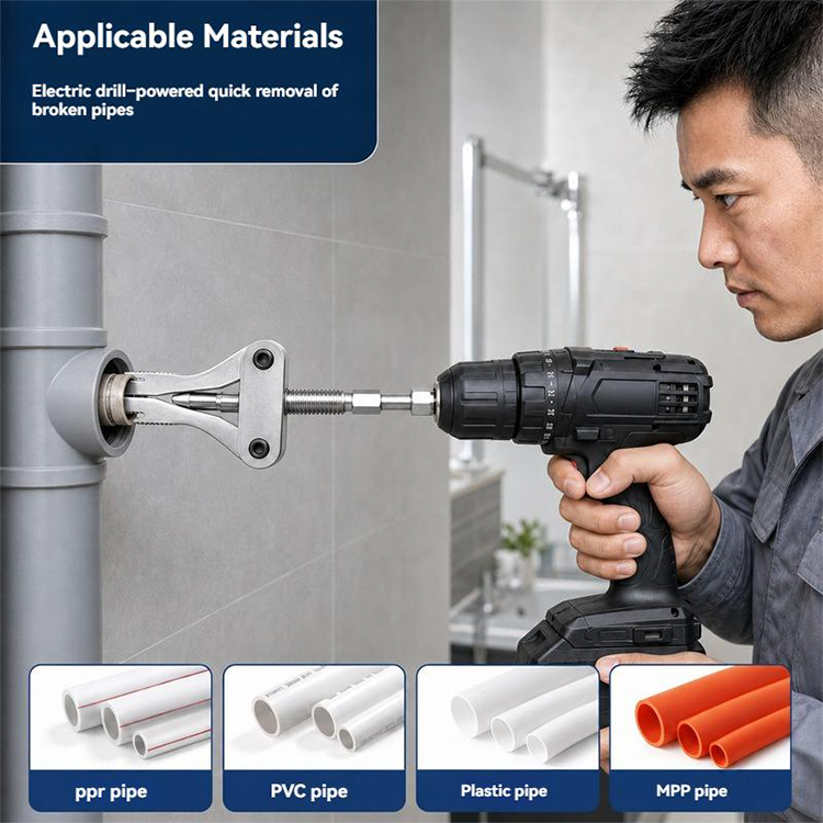 🔧 50 % RABATT NU! 🛠️ Verktyg för utdragning av trasiga rör – universalpassning 1/2", 3/4" & 1" – dubbel drift & brett utdragningsområde – perfekt för rörreparationer hemma 🚰