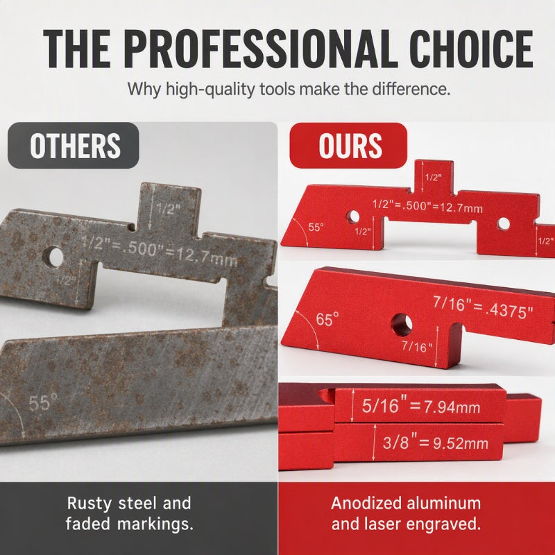 📐 50% RABATT NU! 🛠️ Inställningsblock i aluminium – laseretsade, anodiserade & precisa – för bordssågar, fräsbord och pelarborrmaskiner 🔧