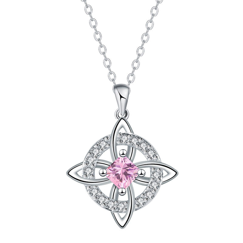 ☘️ 50 % RABATT NU! 💎 Halsband med keltisk knut och födelsesten – elegant & justerbart för vardag och fest ✨