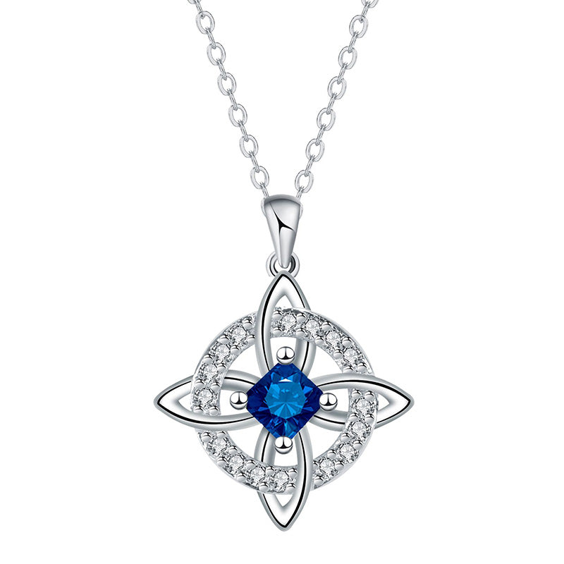 ☘️ 50 % RABATT NU! 💎 Halsband med keltisk knut och födelsesten – elegant & justerbart för vardag och fest ✨