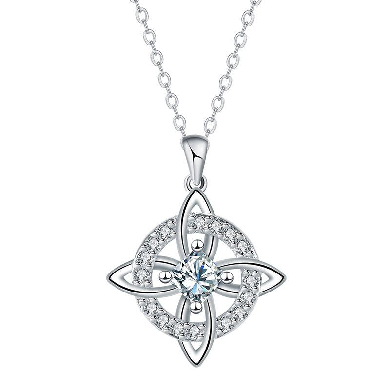 ☘️ 50 % RABATT NU! 💎 Halsband med keltisk knut och födelsesten – elegant & justerbart för vardag och fest ✨